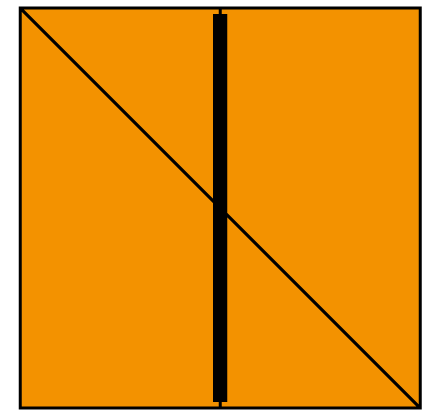 A square made of triangles